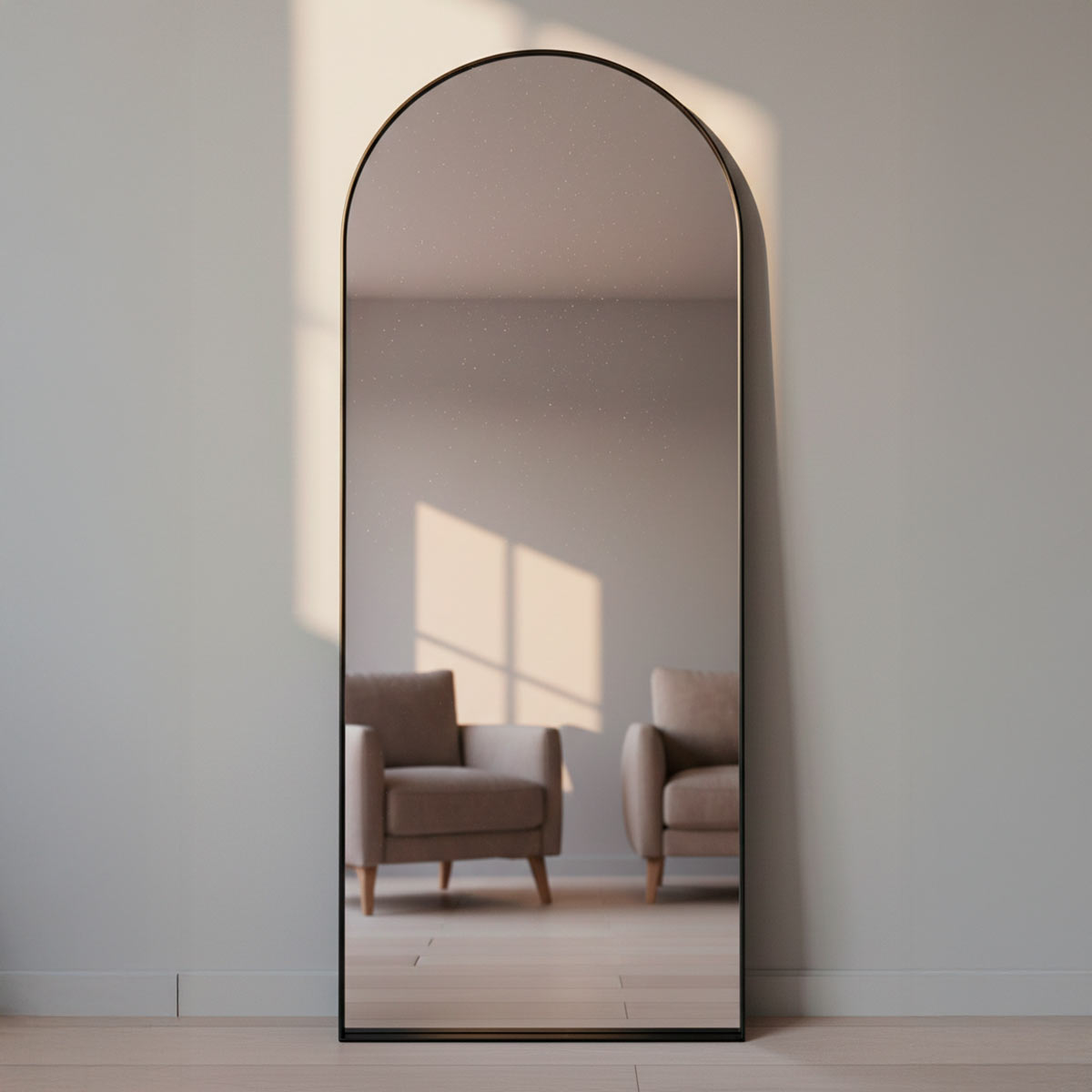 Espelho Vitral 150x50cm com Suporte de Chão