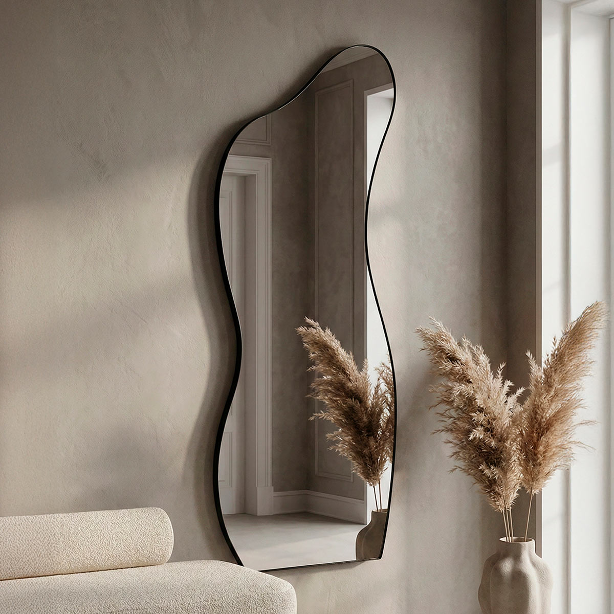 Espelho Decorativo Grande Orgânico - Curves - Corpo Inteiro - 70x1,70m