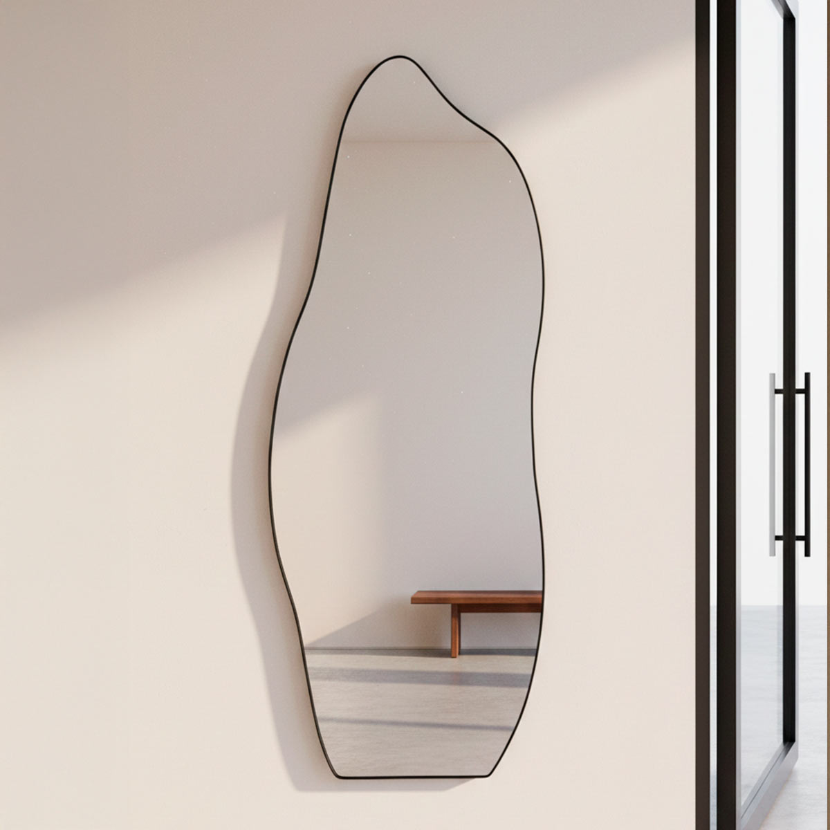 Espelho Flame 150x50cm com Suporte de Parede