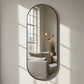 Espelho Decorativo Grande Oval Orgânico - Metal Pílula - 60x1,50M