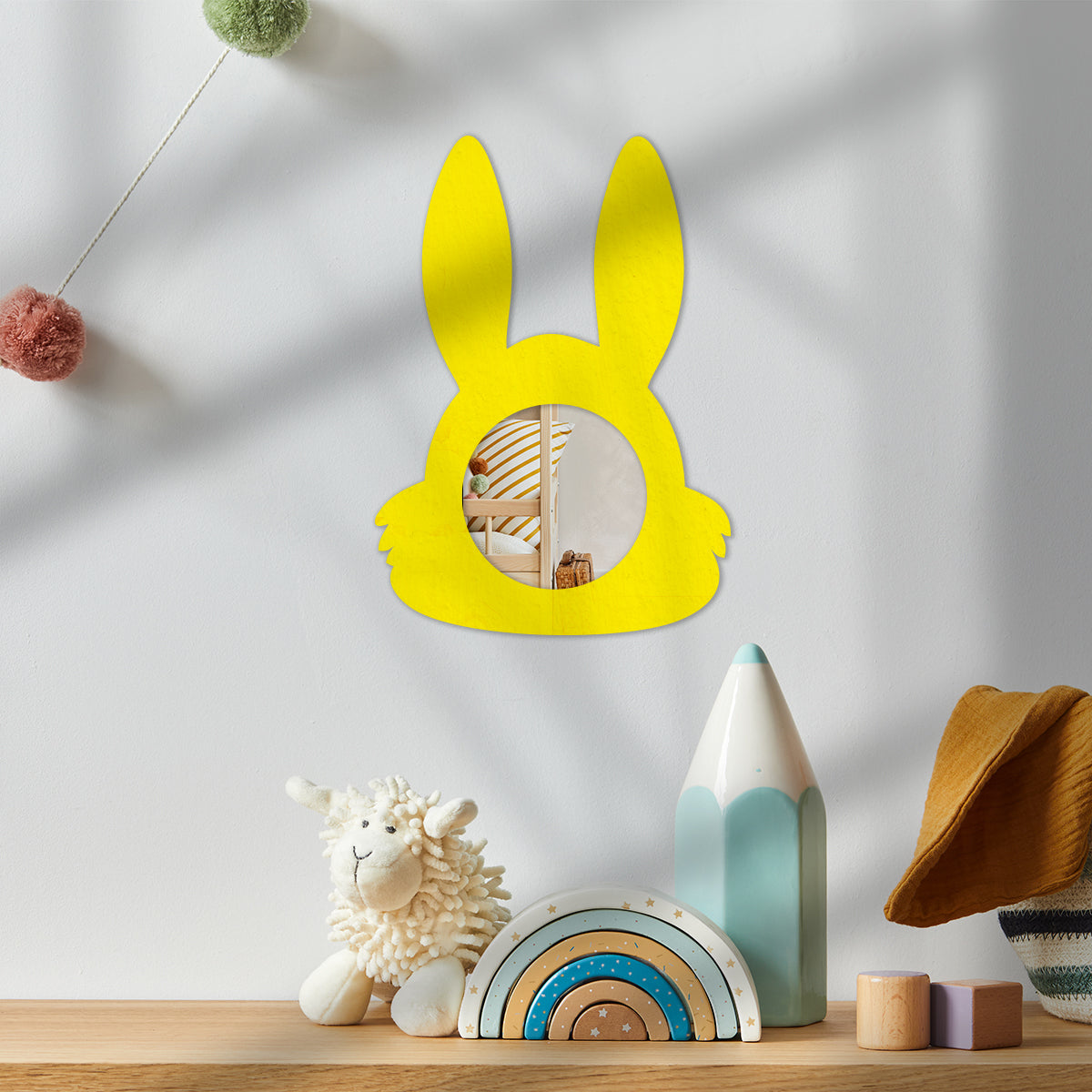 Espelho Decorativo Infantil - Cores e Formatos Criativos
