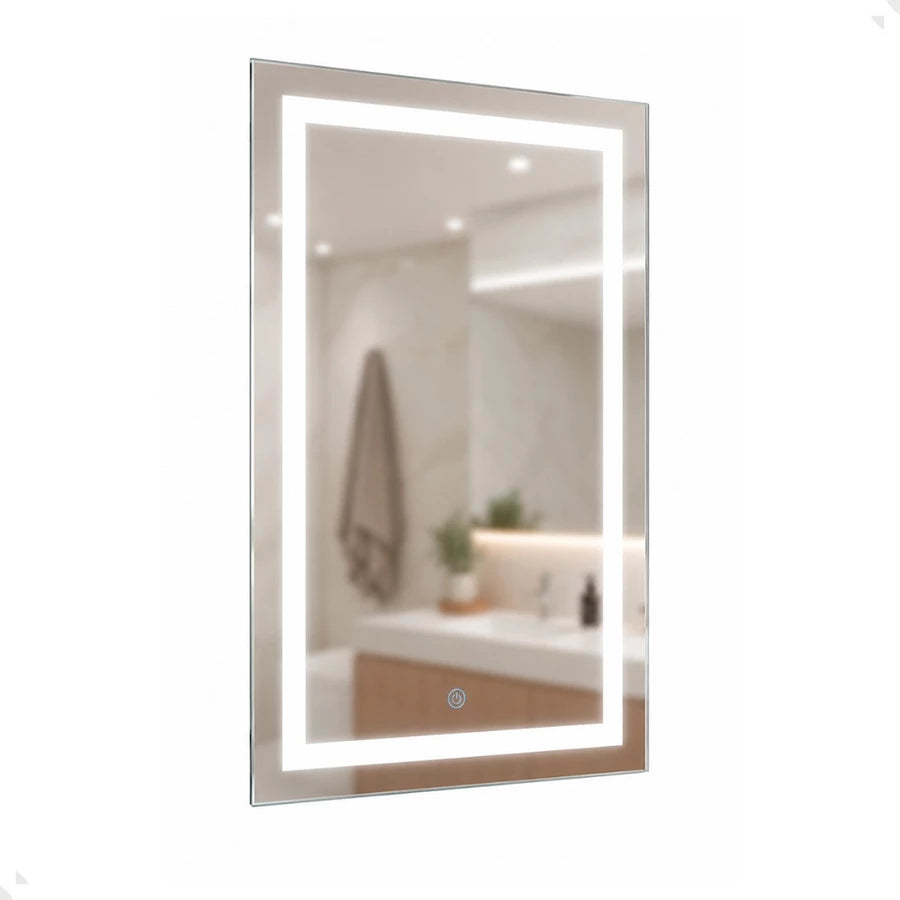 Espelho com Led Touch com Botão em 3 Cores - Retangular 50x80cm
