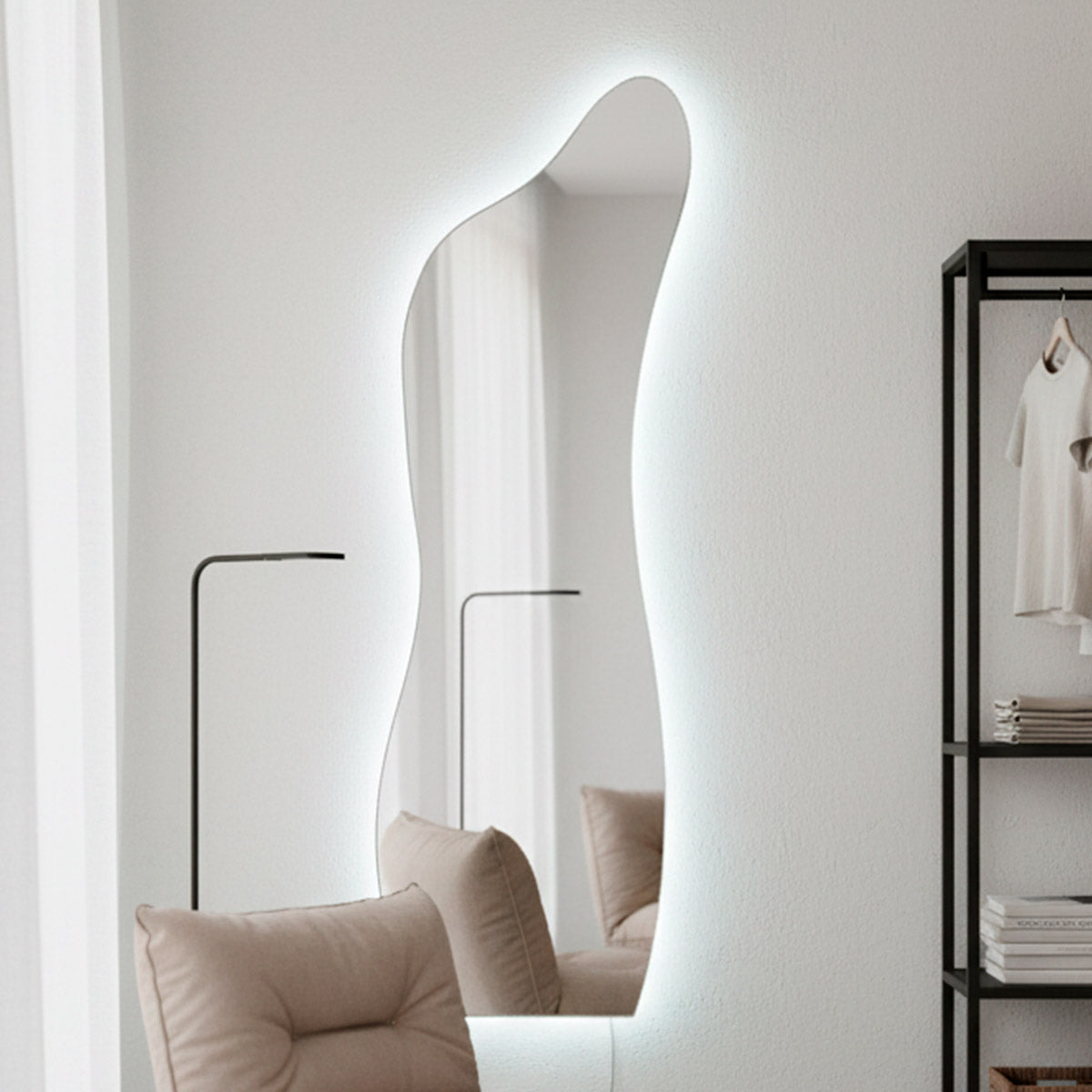 Espelho com Led Mod. Curves - 150x50cm