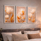 Trio de Quadros Decorativos em MDF para Sala e Quarto Kit 60x40cm