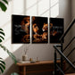Trio de Quadros Decorativos em MDF para Sala e Quarto Kit 60x40cm
