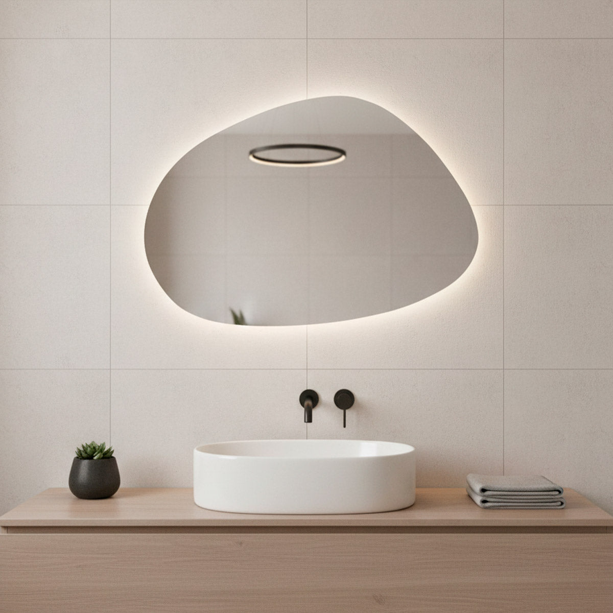 Espelho de Led Mod. Nuvem - 44x64cm