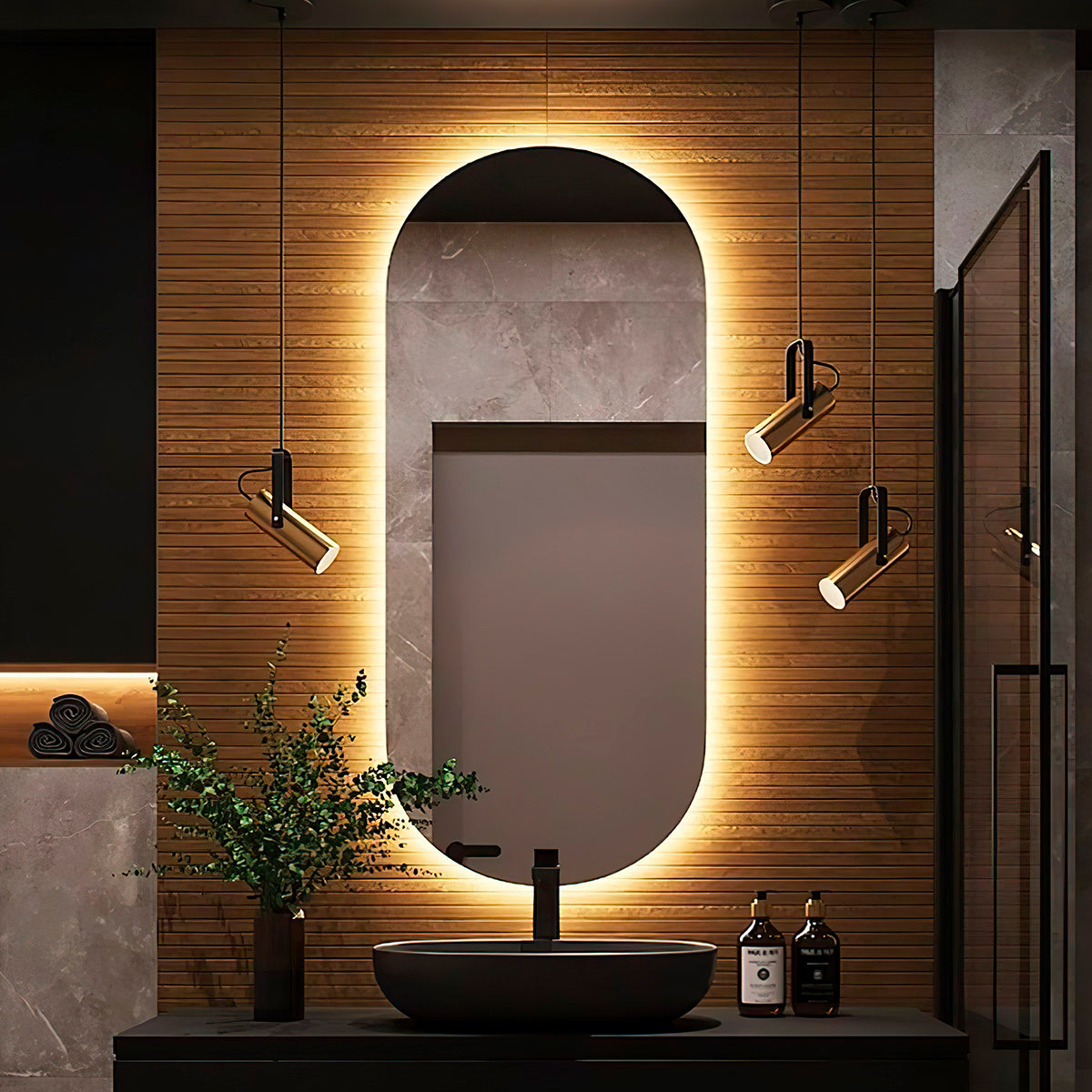 Espelho de Led Mod. Pilula - 55x75cm